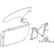 Mercedes Window Regulator - Genuine Mercedes 2317200446