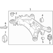 Mercedes Suspension Crossmember Insulator -  Genuine Mercedes 2933510100