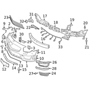Mercedes License Plate Bracket - Genuine Mercedes 2318171478
