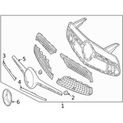 Mercedes Grille - Genuine Mercedes 2318808600