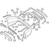 Mercedes Bumper Trim - Genuine Mercedes 231885067464