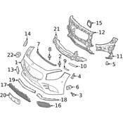 Mercedes Bumper Trim - Genuine Mercedes 2178851221
