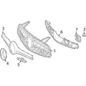 Mercedes Grille - Genuine Mercedes 2318854200