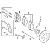 Mercedes Disc Brake Caliper -  Genuine Mercedes 4474207600
