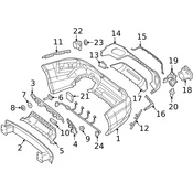 Mercedes Bumper Trim - Genuine Mercedes 231885690064