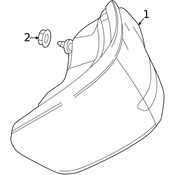 Mercedes Tail Light Assembly - Genuine Mercedes 217906820065