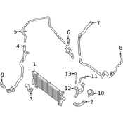 Mercedes Radiator Coolant Hose - Genuine Mercedes 2385010601