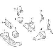 Mercedes Engine Mount - Genuine Mercedes 218240071764