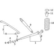 Mercedes Suspension Control Arm - Genuine Mercedes 4613500006