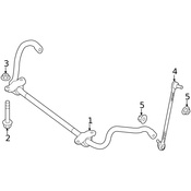 Mercedes Suspension Stabilizer Bar -  Genuine Mercedes 218323046564