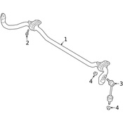 Mercedes Suspension Stabilizer Bar Link -  Genuine Mercedes 4633201200