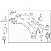 Mercedes Suspension Crossmember Insulator -  Genuine Mercedes 218351020064
