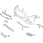 Mercedes Bumper Trim - Genuine Mercedes 2388853401