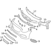 Mercedes Bumper Trim - Genuine Mercedes 2388855800