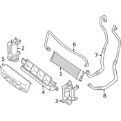 Mercedes Engine Oil Cooler Bracket - Genuine Mercedes 2185000131