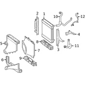 Mercedes Radiator Support Air Duct - Genuine Mercedes 2185000716