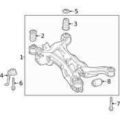 Mercedes Suspension Subframe Crossmember -  Genuine Mercedes 2423500000