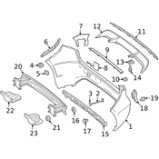 Mercedes Bumper Trim - Genuine Mercedes 2428850021