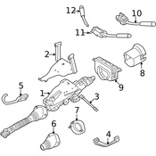 Mercedes Steering Column Bracket - Genuine Mercedes 4634600435