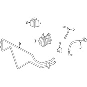 Mercedes Power Steering Cooler Line - Genuine Mercedes 4634601224