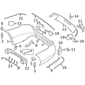 Mercedes Bumper Trim - Genuine Mercedes 2188850721