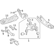 Mercedes Suspension Knuckle -  Genuine Mercedes 2463503641