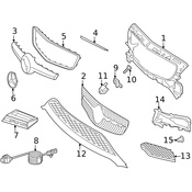 Mercedes Bumper Trim - Genuine Mercedes 2188851874
