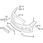 Mercedes License Plate Bracket - Genuine Mercedes 2188852481