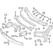Mercedes Bumper Cover Support Rail - Genuine Mercedes 2188853865