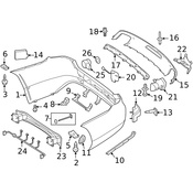 Mercedes Bumper Trim - Genuine Mercedes 2188880073