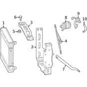 Mercedes Radiator Mount Bracket - Genuine Mercedes 4635007831