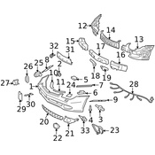 Mercedes Parking Aid System Wiring Harness - Genuine Mercedes 219540450565