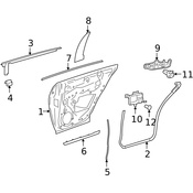 Mercedes Door Seal - Genuine Mercedes 2197370130