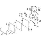Mercedes Radiator Support Air Deflector - Genuine Mercedes 4635054800