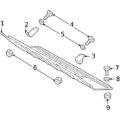 Mercedes Radiator Support Splash Shield - Genuine Mercedes 4635200542