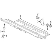 Mercedes Radiator Support Splash Shield Bracket - Genuine Mercedes 4635240010