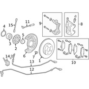 Mercedes Disc Brake Pad Wear Sensor Cable -  Genuine Mercedes 2465408213