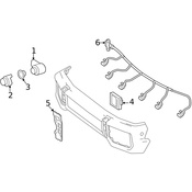 Mercedes Parking Aid System Wiring Harness - Genuine Mercedes 463540273264
