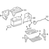 Mercedes Battery Cover - Genuine Mercedes 2465410005