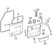 Mercedes Door Seal - Genuine Mercedes 46372102809051