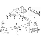 Mercedes CV Joint Boot Kit - Genuine Mercedes 1663570300