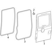 Mercedes Door Seal - Genuine Mercedes 4637411000