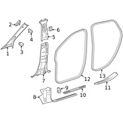 Mercedes Door Seal - Genuine Mercedes 2466920176