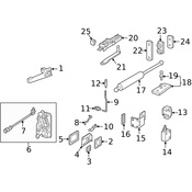 Mercedes Door Latch Assembly - Genuine Mercedes 4637600088