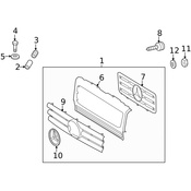 Mercedes Grille - Genuine Mercedes 4638800323