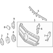 Mercedes Radiator Support Air Duct - Genuine Mercedes 2468880038