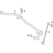 Mercedes Suspension Stabilizer Bar -  Genuine Mercedes 247320051164