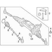 Mercedes Rack and Pinion Bellow Clamp - Genuine Mercedes 2204630117