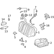 Mercedes Fuel Pump Mounting Bracket - Genuine Mercedes 2204780240