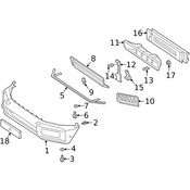 Mercedes Grille - Genuine Mercedes 46388550007C45